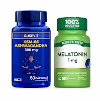 Melatonina y Ashwagandha Cápsulas